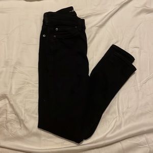 7 For All Mankind black skinny jeans
